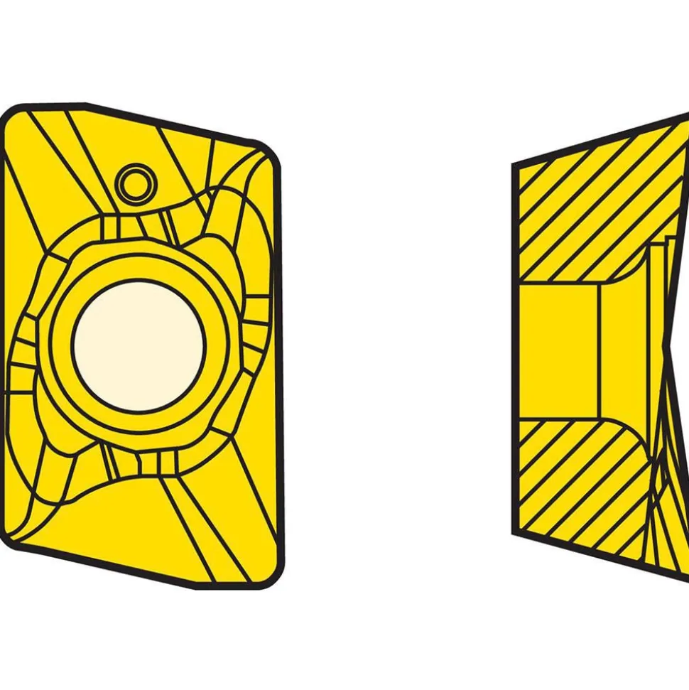 Milling Inserts: Insert Style: XOMX; Insert Size: 12; Insert Material: Solid Carbide; Insert Shape: Parallelogram