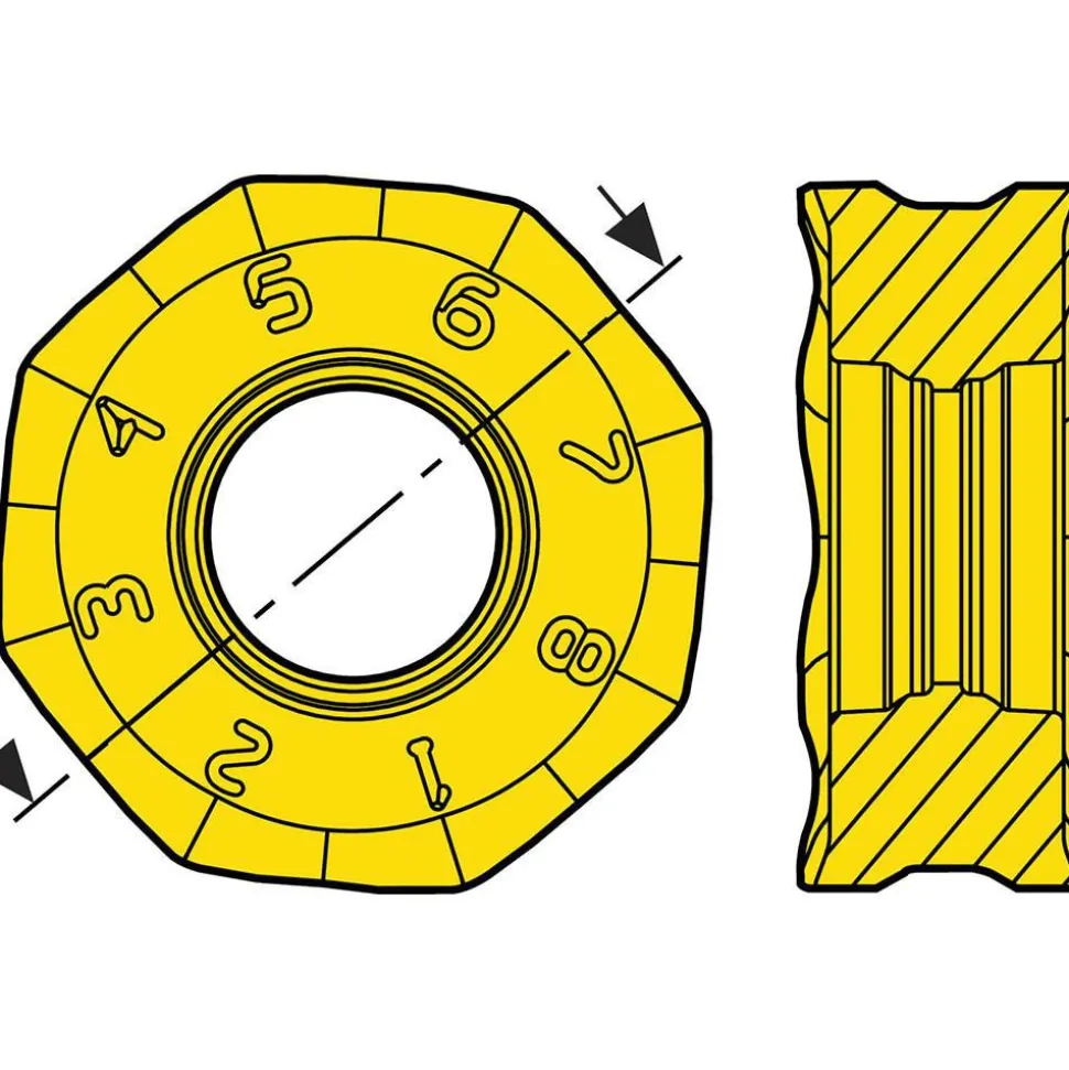 Milling Inserts: Insert Style: ONMU; Insert Size: 05; Insert Material: Solid Carbide; Insert Shape: Octagon