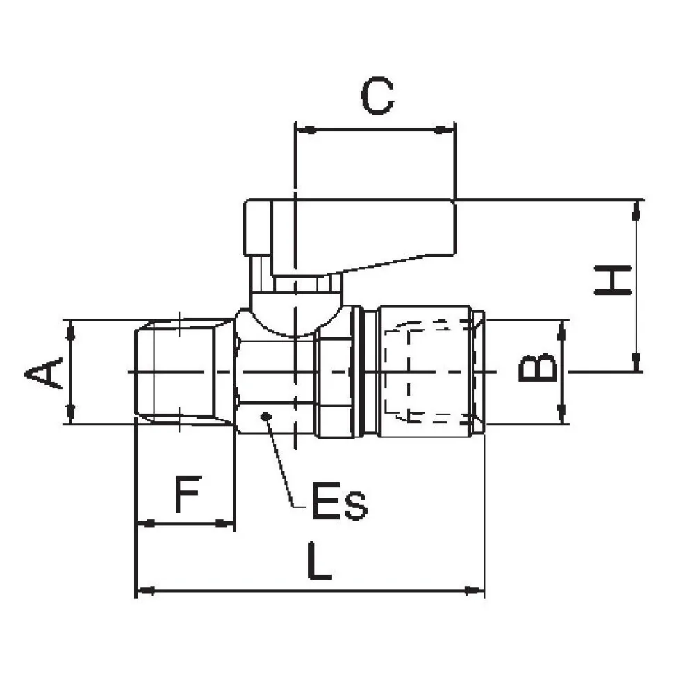 Miniature Manual Ball Valve: 1/4" Pipe