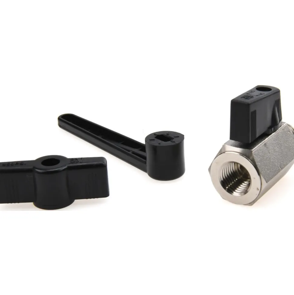 Miniature Manual Ball Valve: 1/4" Pipe, Full Port