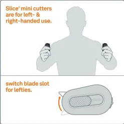 Mini Utility Knife: 62.00 mm Handle, Retractable Blade