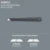 Mini Utility Knife: 133.50 mm Handle, Retractable Blade