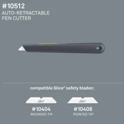 Mini Utility Knife: 133.50 mm Handle, Retractable Blade