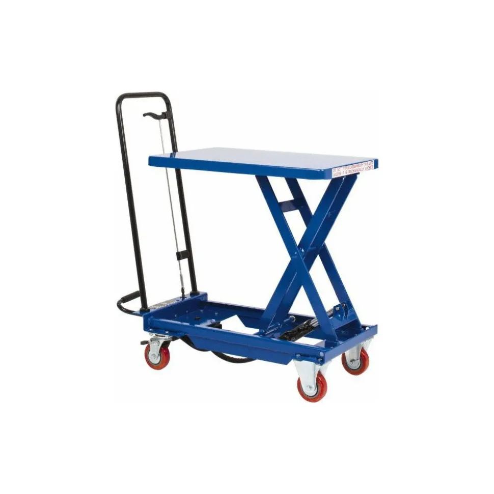 Mobile Air Lift Table: 400 lb Capacity, 8-3/4" Lift Height, 29" Lift Height, 17-5/8 x 27-1/2" Platform