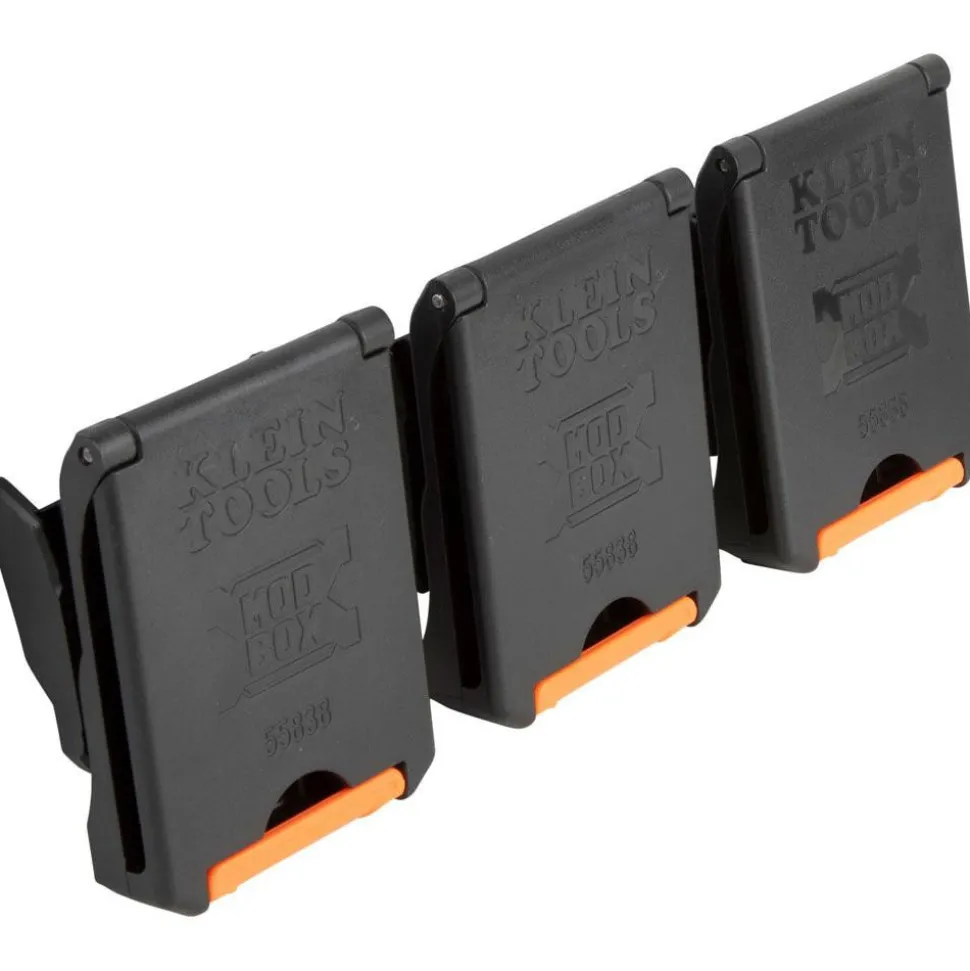 MODbox™ Tool Belt Pouch Clips, 3-Pack, Fits Any 2-1/2" Belt