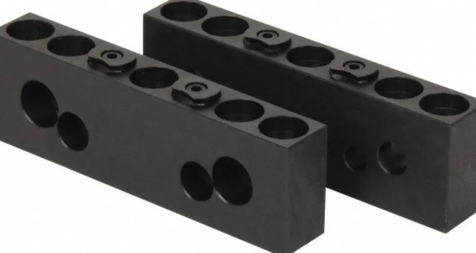 Modular Vise Jaw Set: 1.8800" OAH, 2.0000" OAW, 6.0000" OAL