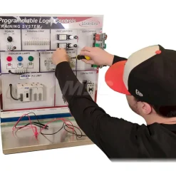 Motion Control & Power Transmission Training Systems: Type: PLC; Includes: PowerPoint Presentation, Programming Cable, DirectLogix, Hands-On Training Panel with Physical Working Components, Thumb Drive with Printable Book Materials