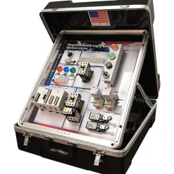 Motion Control & Power Transmission Training Systems: Type: PLC; Includes: PowerPoint Presentation, Carrying Case, Easy-to-Follow Curriculum, Instructor's Guidebook PDF, Student's Guidebook PDF, Hands-On Training Panel with Physical Working Components