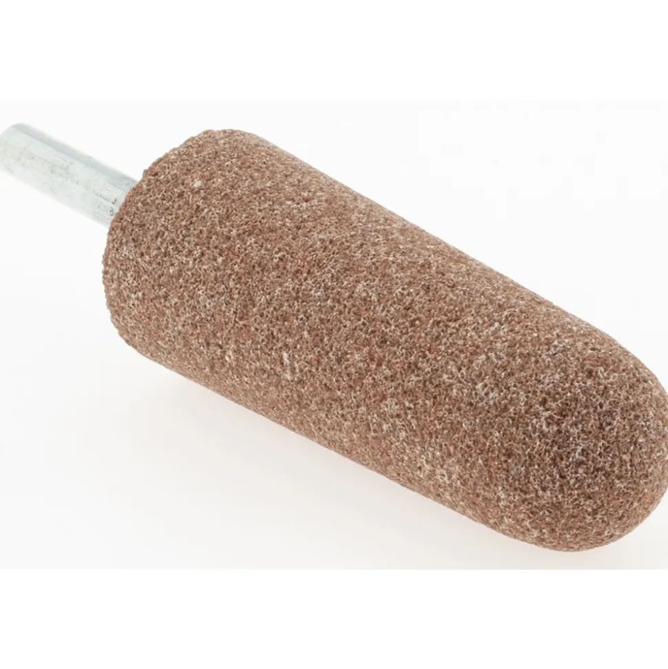 Mounted Point: 2-3/4" Thick, 1/4" Shank Dia, A3, 60 Grit, Medium