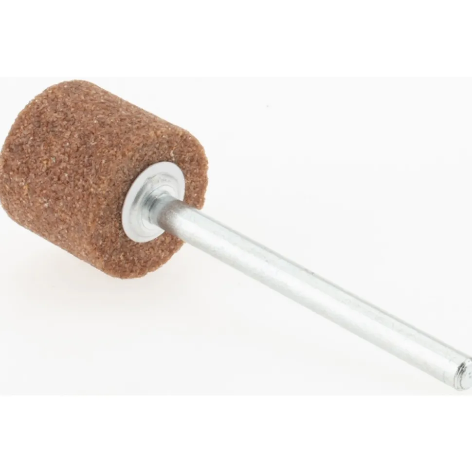 Mounted Point: 1/2" Thick, 1/8" Shank Dia, W185, 60 Grit, Medium