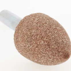 Mounted Point: 1-1/4" Thick, 1/4" Shank Dia, A12, 60 Grit, Medium