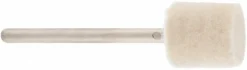 Mounted Polishing Bob: Cylinder Shape, 1/2" Max Dia, 1/8" Shank Dia, Wool Felt