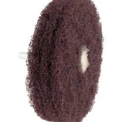 Mounted Scrubber Buffing Wheel: 4" Dia, 1/4" Shank Dia