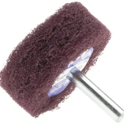 Mounted Scrubber Buffing Wheel: 2" Dia, 1/4" Shank Dia