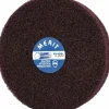 Mounted Scrubber Buffing Wheel: 5" Dia, 1/4" Shank Dia