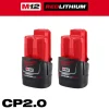 M12™ REDLITHIUM™ CP2.0 Battery, 2-Pack