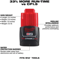 M12™ REDLITHIUM™ XC4.0 Battery, 2-Pack