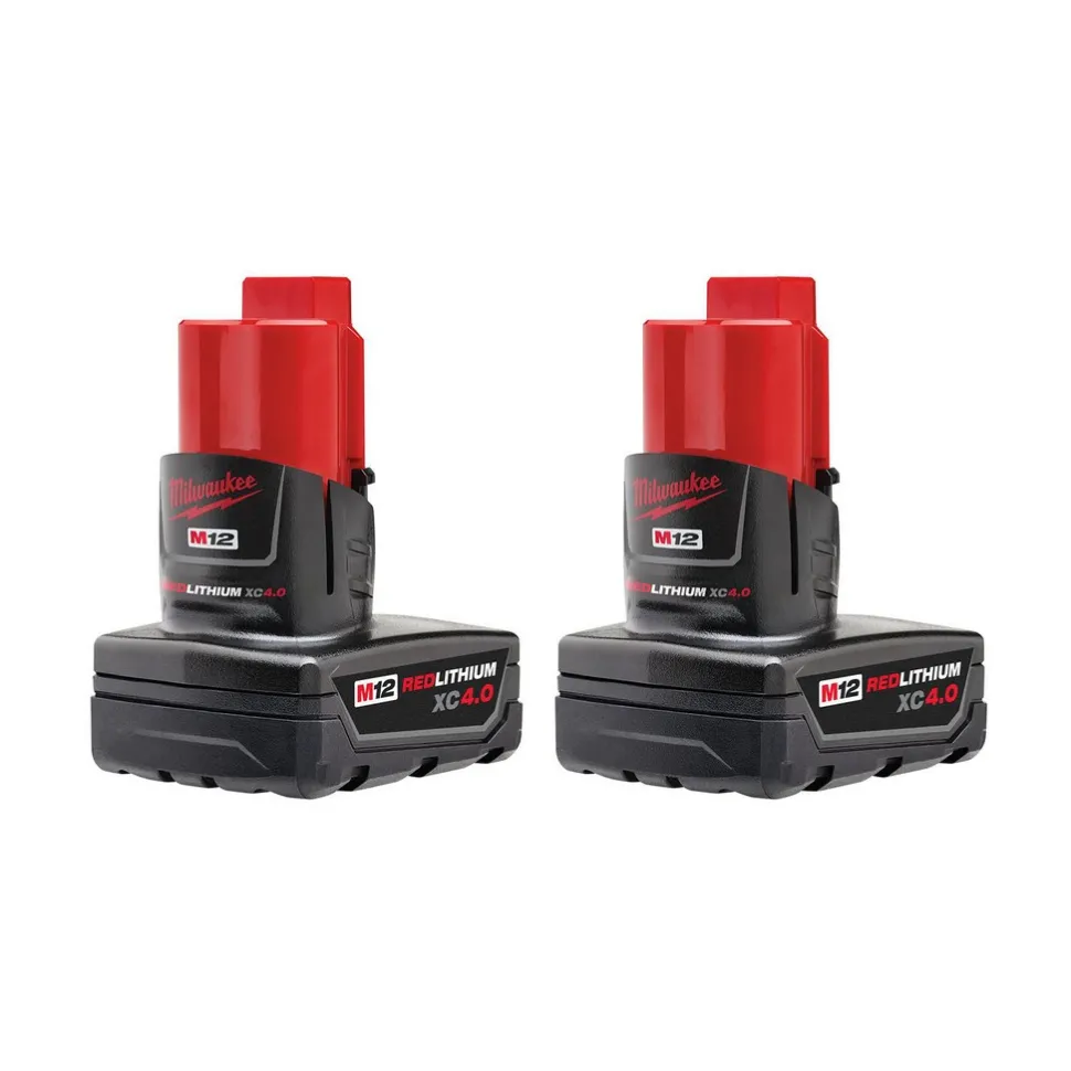 M12™ REDLITHIUM™ XC4.0 Battery, 2-Pack