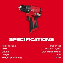 M12™ Subcompact Brushless 3/8
