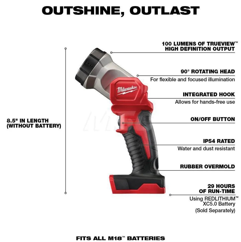 M18™ 4-Tool Combo Kit, 1/2" Hammer Drill/Driver & SAWZALL® Recip Saw & 1/4" Hex Impact Driver & Work Light