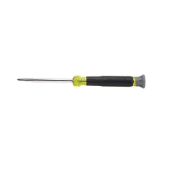 Multi-Bit Screwdriver: #0, #00, 165 mm OAL, Cushion Grip Handle