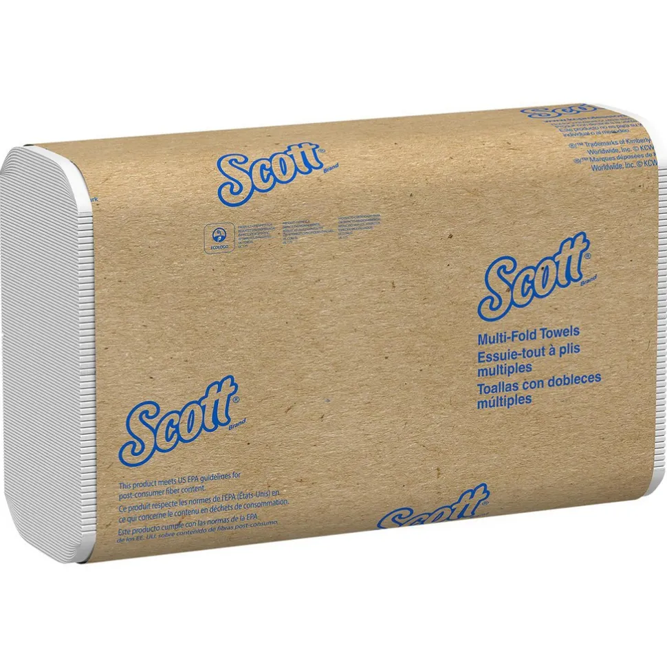 Multifold Paper Towels (01804), with Absorbency Pockets™, 9.2" x 9.4" Sheets, Compressed Pack, White