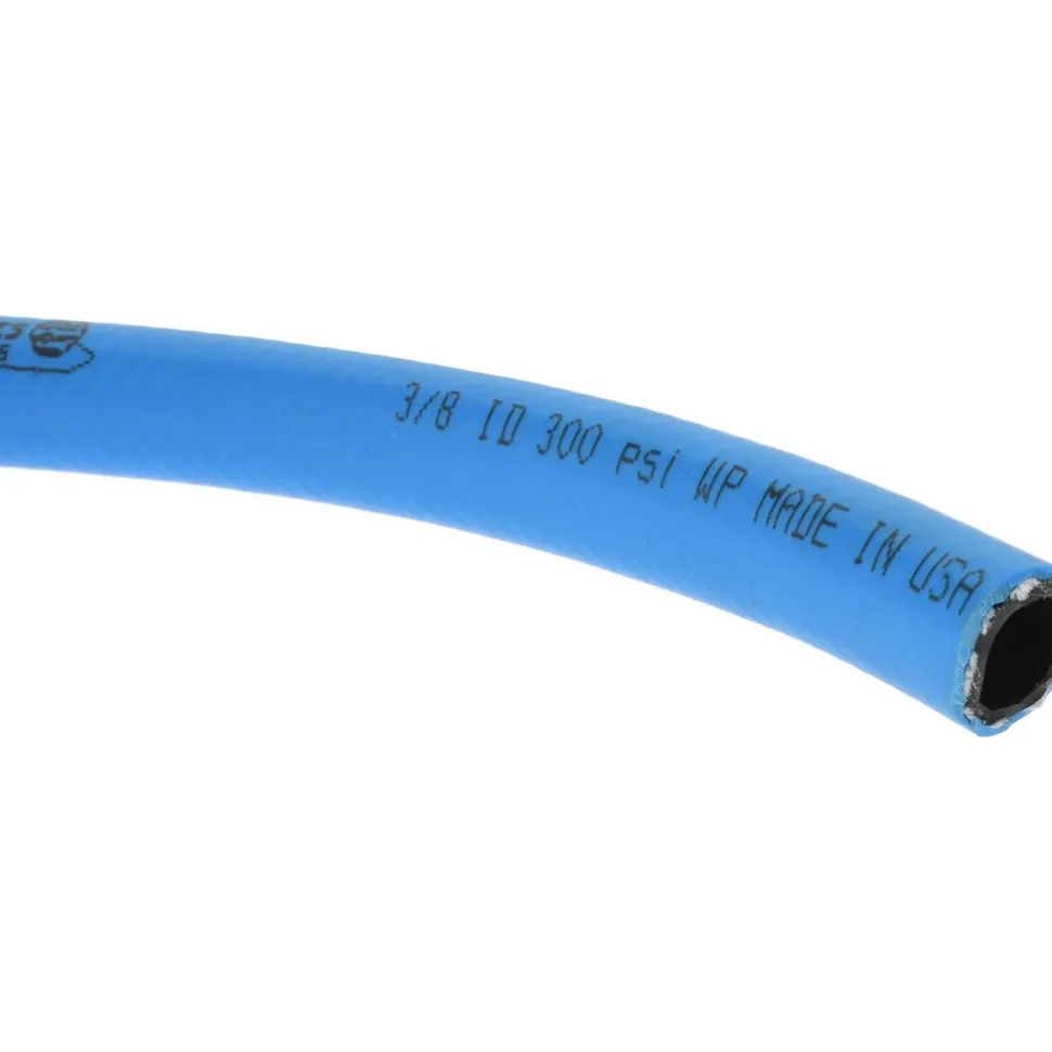Multipurpose Air Hose: 3/8" ID, 19/32" OD, Priced as 1' Increments, 25' Minimum Cut Length, 500' Total Coil Length