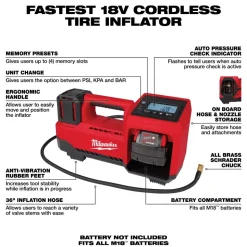 M18™ 18V Cordless Tire Inflator