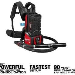 MX FUEL™ Backpack High Cycle Concrete Vibrator Kit w/ 7' Whip / 1.75