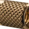 M5x0.80 Metric Coarse Brass Flush Press Fit Threaded Insert for Plastic