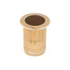 M6x1.00, 9.91mm Insert Dia, 14.73mm OAL, Knurled Body Open End Threaded Insert