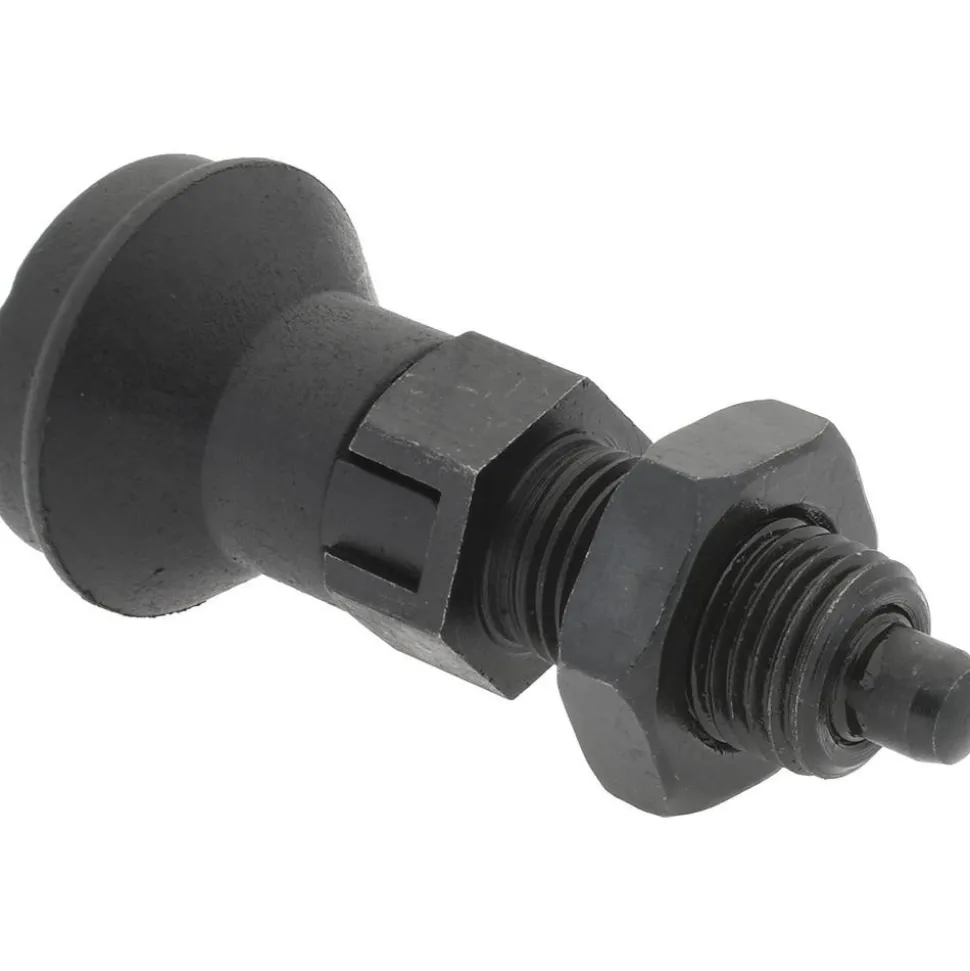 M10x1, 15mm Thread Length, 5mm Plunger Dia, Lockout Knob Handle Indexing Plunger