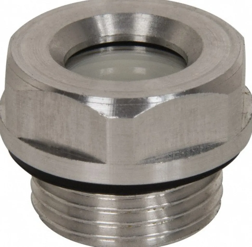 M33x1.5 Thread, 36mm Distance Across Flats, Aluminum Oil Level Sight Glasses