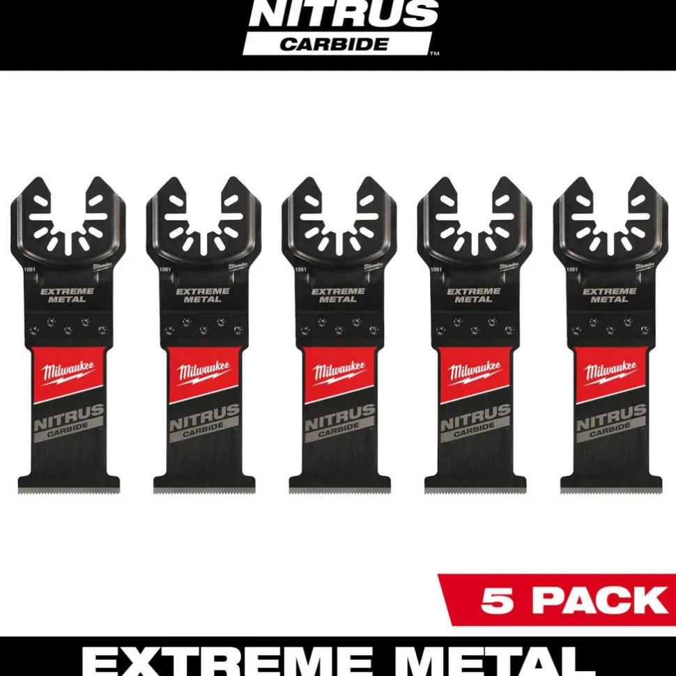 1-3/8" NITRUS™ Carbide Extreme Metal Universal Fit Oscillating Multi-Tool Blade, 5-Pack
