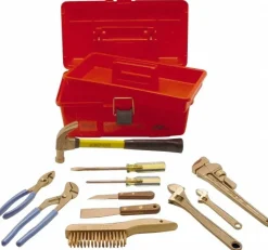 Non-Sparking Tool Set: 11 Pc