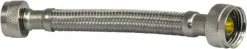1/2" NPS Inlet, 1/2" NPS Outlet, Stainless Steel Lavatory/Sink Supply Line
