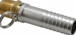 1/2 NPT x 3/4" Hose Barb, Swivel Hose Adapter