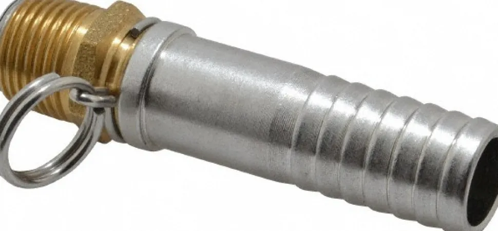 1/2 NPT x 3/4" Hose Barb, Swivel Hose Adapter