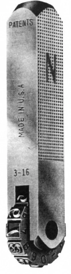 3/16" NUMBER ROTARY HAND STAMP