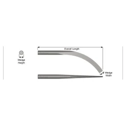 12" OAL Banana Wedge
