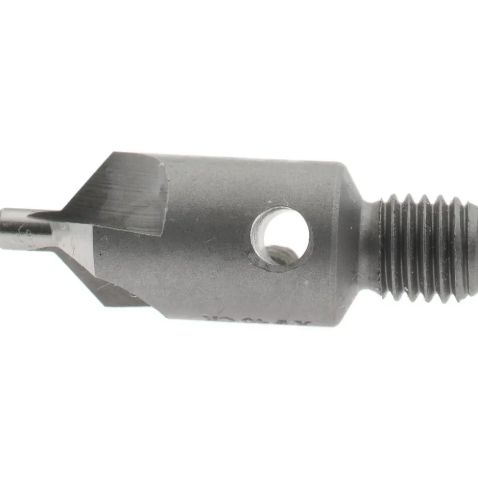 1-1/8" OAL, 3/8" Head Dia, 3 Flute, 100° Incl Angle, Integral Pilot, Adjustable Stop Countersink