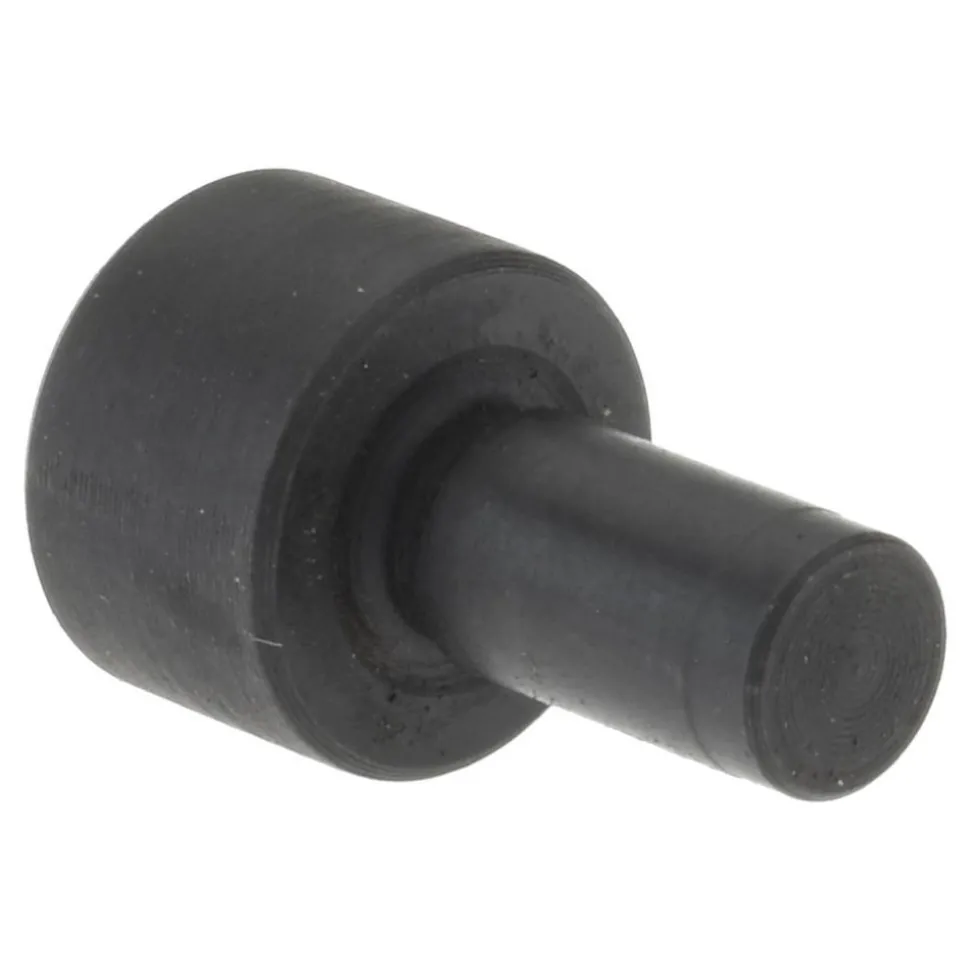 15/32" OAL, 1/4" Head Height, 3/8" OD, Low Carbon Steel, Ground, Press Fit Rest Button