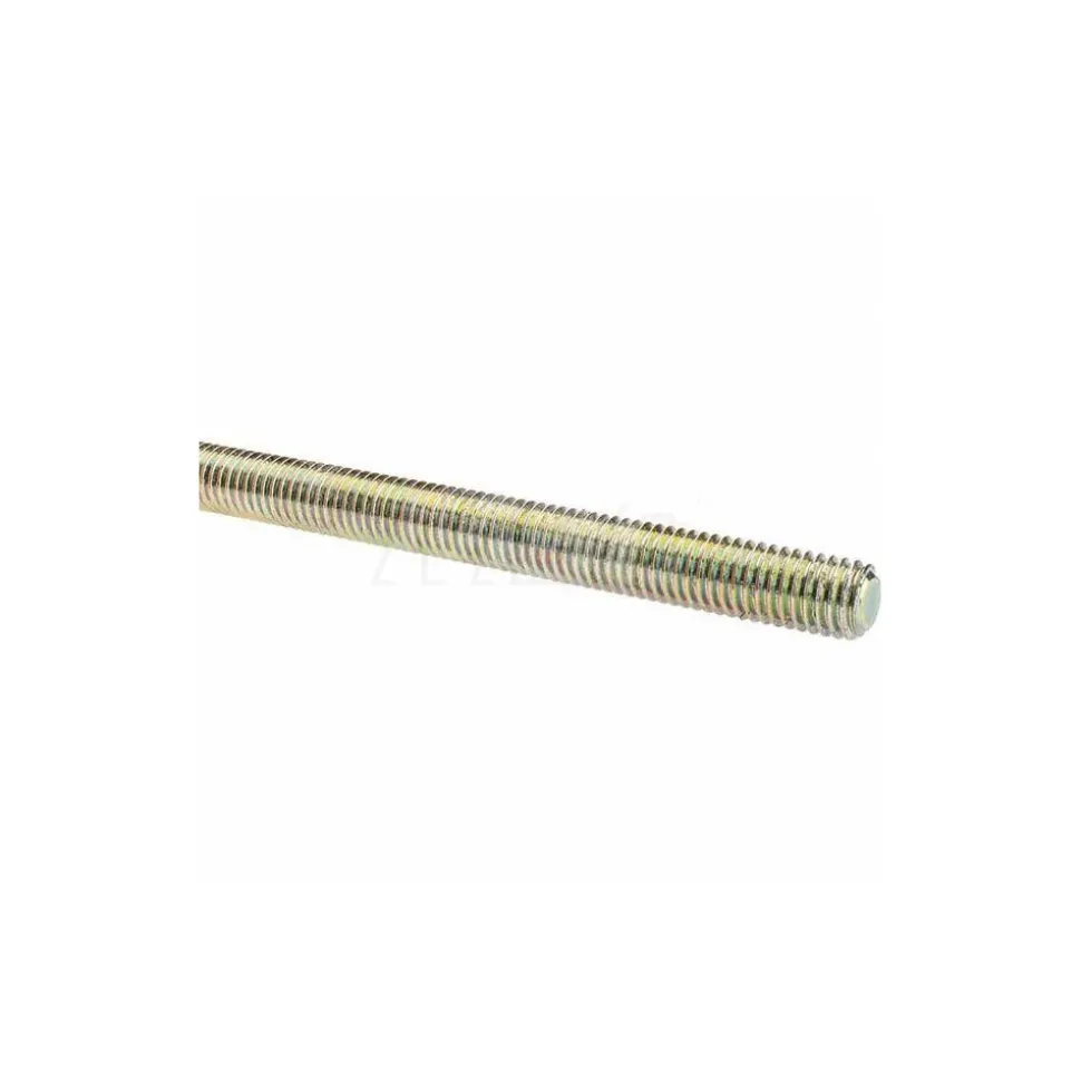 1/2-13, 3' OAL, Low-Carbon Steel, Yellow Zinc Finish