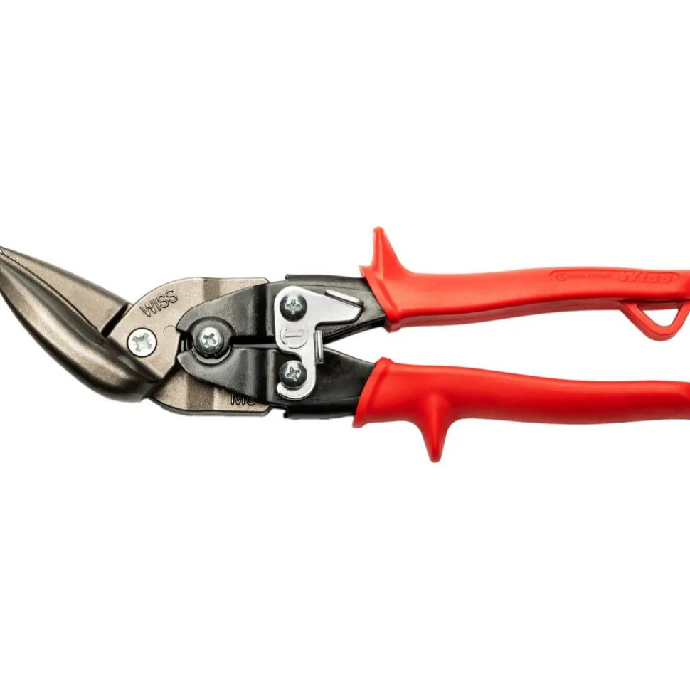 Offset Aviation Snips: 9-1/4" OAL, 1-1/4" LOC, Jaw: Molybdenum Steel Blades