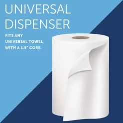 Omni Roll Hard Roll Towel Dispenser, Black, for 1.5" Core Roll Towels, Compact Dispensing, 10.5" x 10.0" x 10.0"