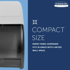 Omni Roll Hard Roll Towel Dispenser, Black, for 1.5