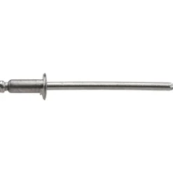 Open End Blind Rivet: Button Head, Stainless Steel Body, Stainless Steel Mandrel