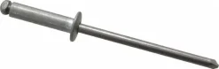 Open End Blind Rivet: Button Head, Aluminum Body, Steel Mandrel