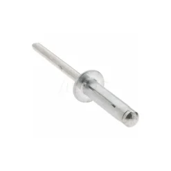 Open End Blind Rivet: Dome Head, Aluminum Body, Aluminum Mandrel