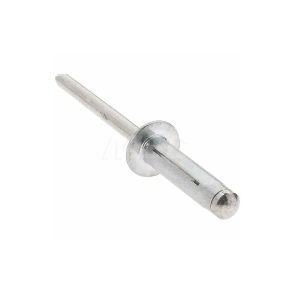 Open End Blind Rivet: Dome Head, Aluminum Body, Aluminum Mandrel